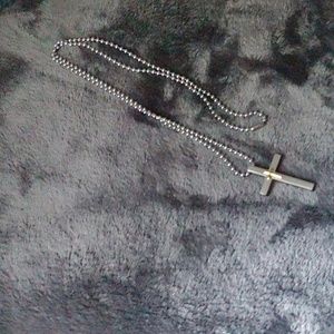 Cross necklace...32" chain